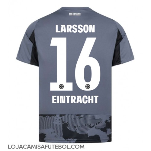 Camisa de Futebol Eintracht Frankfurt Hugo Larsson #16 Equipamento Alternativo 2025-26 Manga Curta